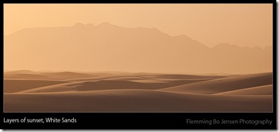 White Sands glow at sunset -blog