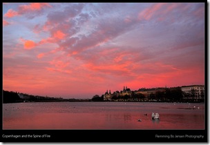 Fiery sunset Lake Peblinge -blog