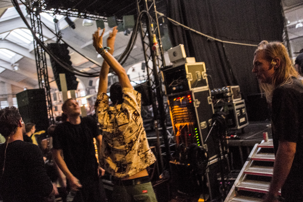 When Saints Go Machine pre show backstage. Photo: Flemming Bo Jensen