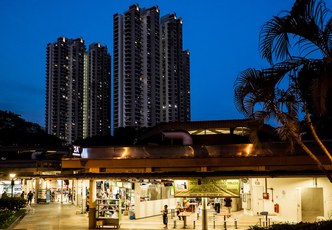 Hawker center at Commonwealth suburb, Singapore