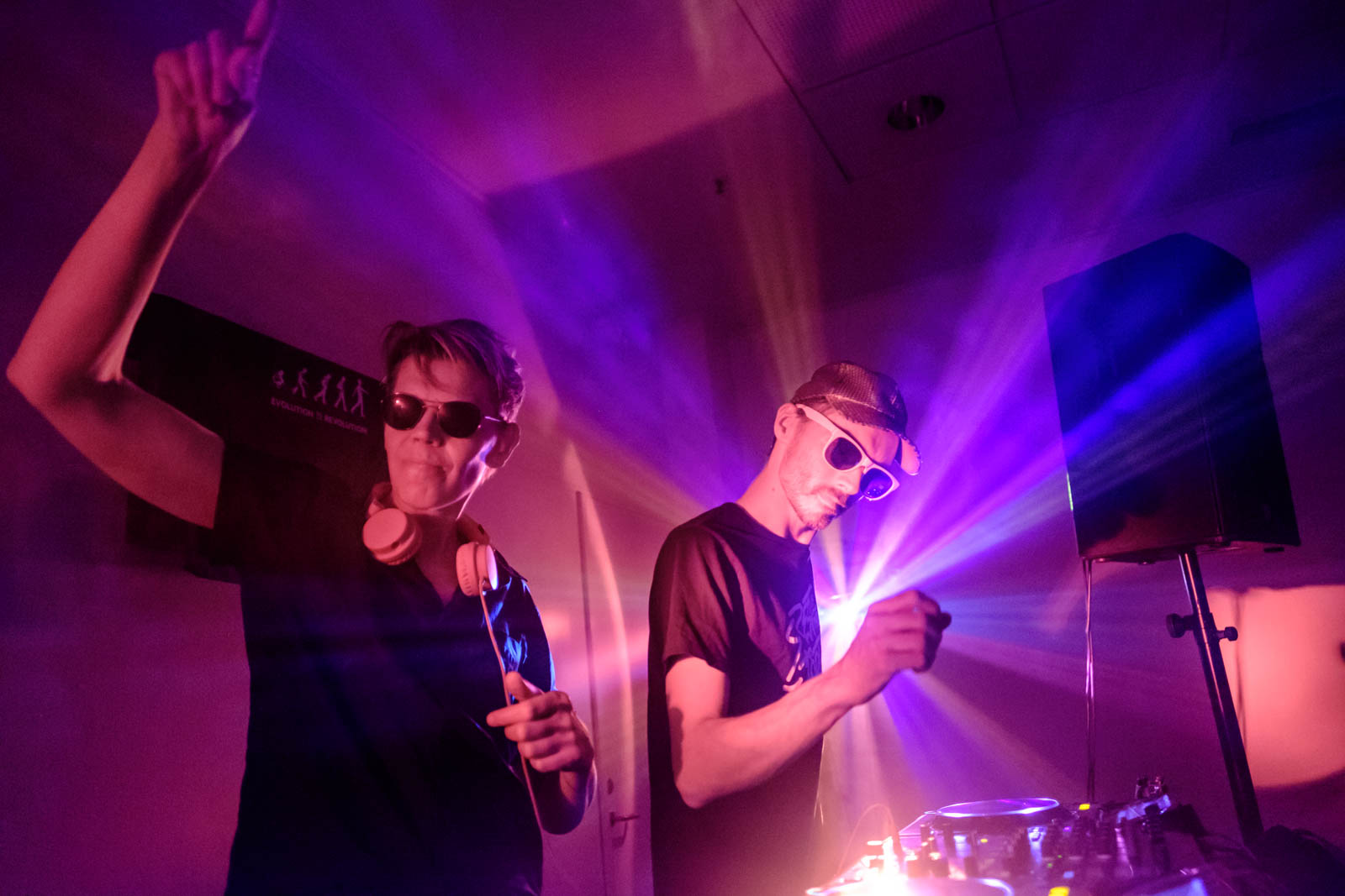 A dream comes true! Tag Team DJing with Copyflex. Image by Charlene Winfred.