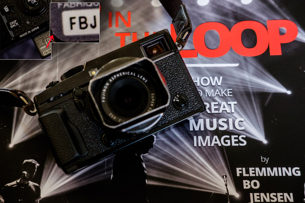 My personal Fujifilm X-Pro2 - on top of a limited edition print version of Get In The Loop!